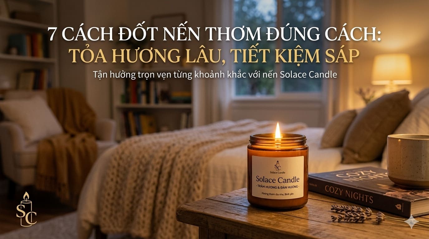 7 cách đốt nến thơm đúng cách